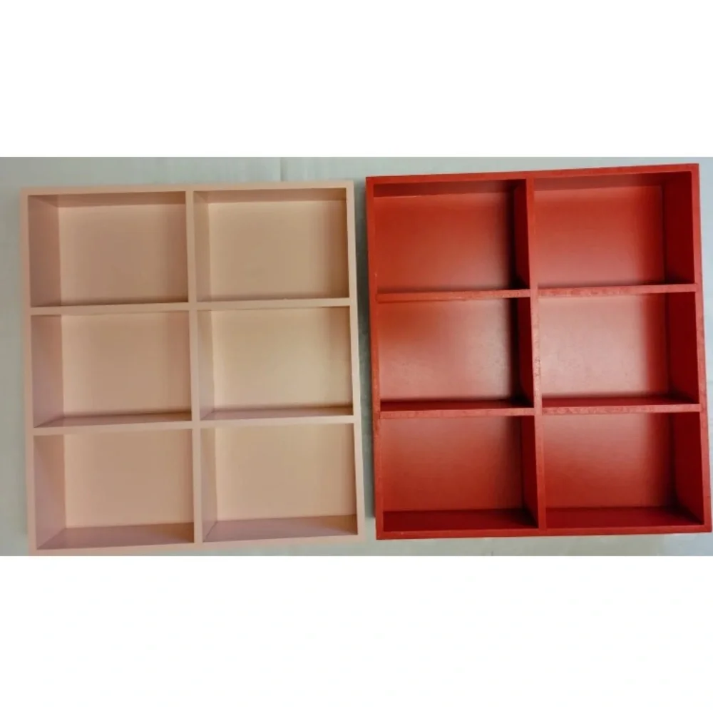Both Bullseye Playground Wooden Tiered Tray Crate Cubby 2023 Valentine Pink Red